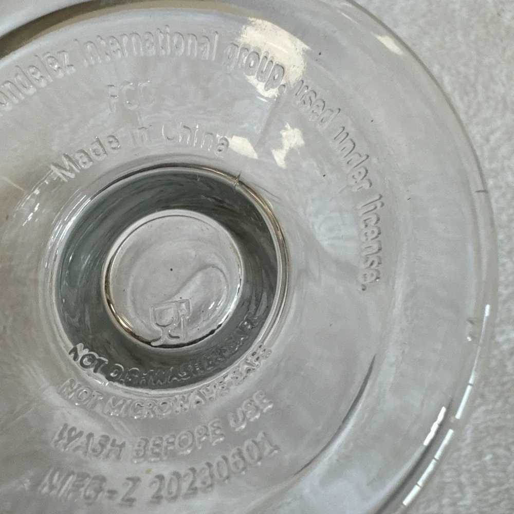 Oreo Milk Cookie‎ Dunking Glass Footed Soda Fountain Style Clear 7 Inch 2023